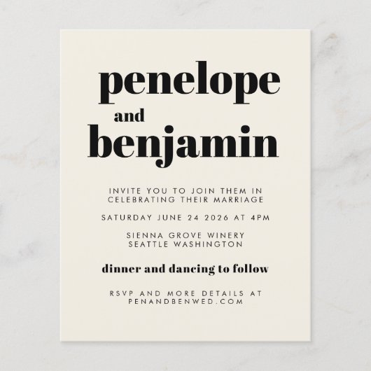 Budget Groovy 70er Black All-in-One Hochzeitseinla (Vorderseite)