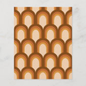 Budget Groovy 70er Brown Retro Couples Kinderdusch (Rückseite)