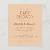 Budget Groovy 70er Brown Retro Couples Kinderdusch (Vorderseite)