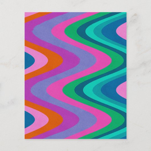 Budget Groovy Colorful Einzigartiges Retro-Brautpa (Rückseite)