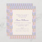 Budget Groovy Niedlich Periwinkle Babydusche Einla (Vorne/Hinten)