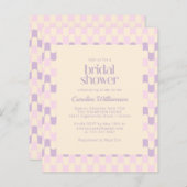 Budget Groovy Pink Lila Retro Brautparty (Vorne/Hinten)