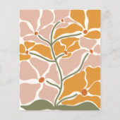 Budget Groovy Retro Hippie Floral Baby Dusche (Rückseite)