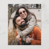 Budget Groovy Sparkle 70er Rosa & Rotes Foto Hochz (Rückseite)