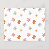 Budget Groovy Sunshine Boho Daisy Foto Birthday (Rückseite)