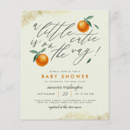 Budget Grün eine kleine Süsse Orange Baby Dusche