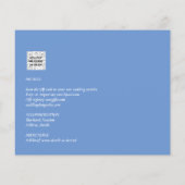 BUDGET Grüne Blätter Foto Overlay Wedding QR Flyer (Hinten)