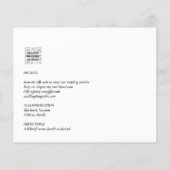 BUDGET Grüne Blätter Foto Overlay Wedding QR Flyer (Hinten)