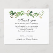 BUDGET Grüne Blätter Sommer Frühling DANK (Vorderseite)