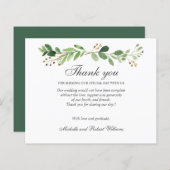 BUDGET Grüne Blätter Sommer Frühling DANK (Vorne/Hinten)