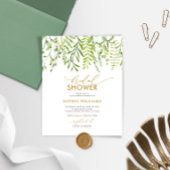 Budget Grüne Blumendusche Einladung
