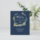 BUDGET Grüne Eukalyptus Bees Wedding Einladungen (Stehend Vorderseite)