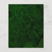 BUDGET Grüne & Gold Minimale Hochzeitseinladung (Rückseite)