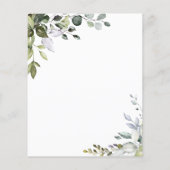 Budget Grüne Taufe Einladung (Rückseite)