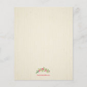 Budget Grüne Weihnachten Save the Date Flyer (Hinten)