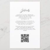 Budget Grünes Gold Achat QR Code Hochzeit (Rückseite)