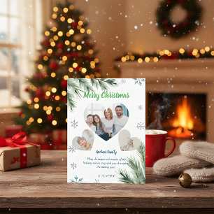 Budget Grünes Weihnachten 3 Foto Feiertagskarte
