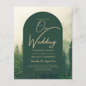 BUDGET Grünwald Pine Trees Hochzeit Flyer (Vorne)