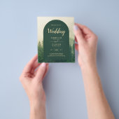 BUDGET Grünwald Pine Trees Hochzeit Flyer (Gruppe)