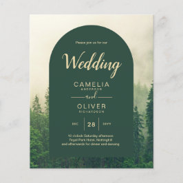 BUDGET Grünwald Pine Trees Hochzeit Flyer