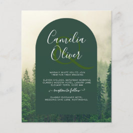 BUDGET Grünwald Pine Trees Hochzeit Flyer