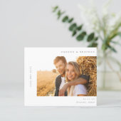 Budget H MOD 2 Einfaches Foto Save the Date (Stehend Vorderseite)