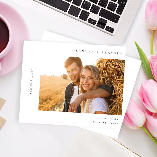 Budget H MOD 2 Einfaches Foto Save the Date