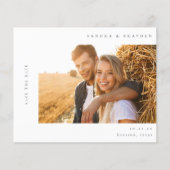 Budget H MOD 2 Einfaches Foto Save the Date Flyer (Vorne)