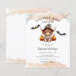 Budget Halloween Kuh Little Boo Baby Shower Einlad