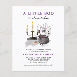 Budget Halloween Little Boo Baby Dusche Einladung Flyer