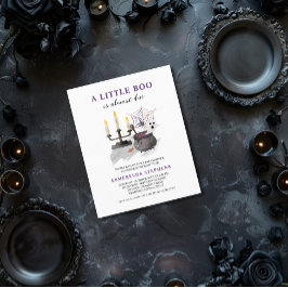 Budget Halloween Little Boo Baby Dusche Einladung Flyer