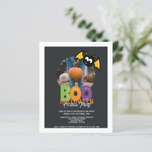 BUDGET Halloween-Party Bound Bat Personalisiert (Stehend Vorderseite)