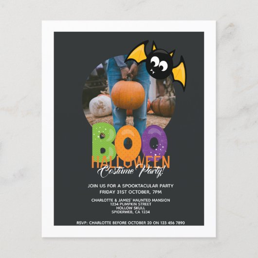 BUDGET Halloween-Party Bound Bat Personalisiert (Vorderseite)
