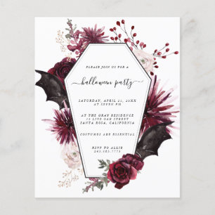 Budget Halloween-Party-Einladung Flyer