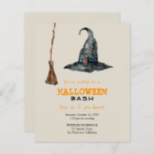 Budget Halloween-Party lustige Einladung (Vorne/Hinten)