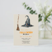 Budget Halloween-Party lustige Einladung (Stehend Vorderseite)