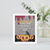 BUDGET Halloween-Party Pumpkin Dripping Blood Crow (Stehend Vorderseite)