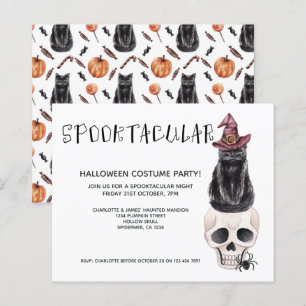 BUDGET Halloween Spooktacular schwarze Katze auf S
