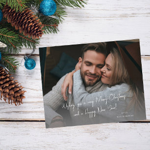 Budget Handgeschriebener Weihnachtsfeiertag Hinwei Flyer