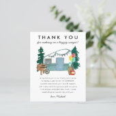 Budget Happy Camper Camping Danke Geburtstag (Stehend Vorderseite)