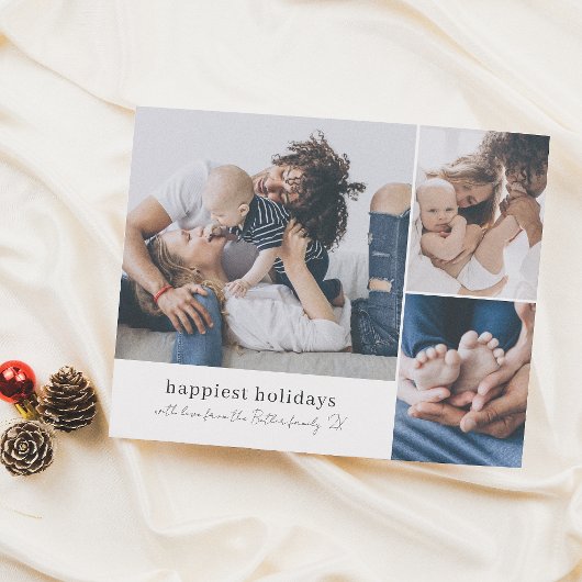 Budget Happy Holidays 3 Foto Unterschrift Weihnach