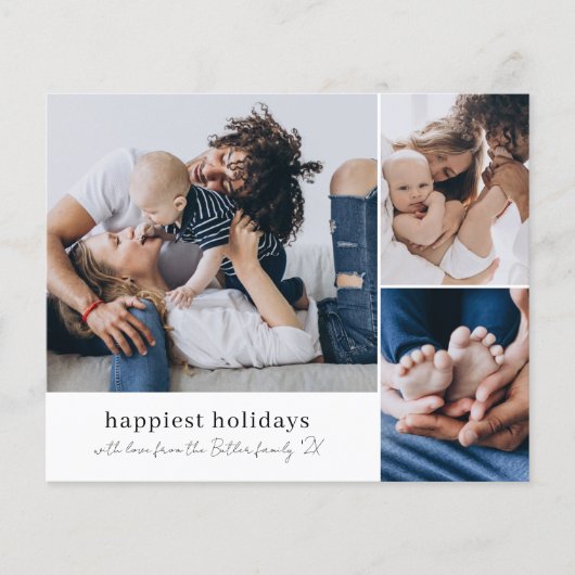 Budget Happy Holidays 3 Foto Unterschrift Weihnach (Vorderseite)