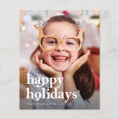 Budget Happy Holidays Card (Vorderseite)