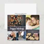 Budget Happy Holidays Familie Foto Collage 2023 (Vorne/Hinten)