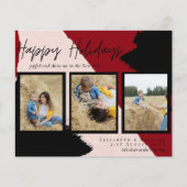 Budget Happy Holidays Fotokarten Abstrakt Moderne (Vorderseite)