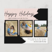 Budget Happy Holidays Fotokarten Abstrakt Moderne (Vorderseite)