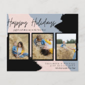Budget Happy Holidays Fotokarten Abstrakt Moderne (Vorderseite)