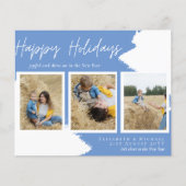 Budget Happy Holidays Fotokarten Abstrakt Moderne (Vorderseite)