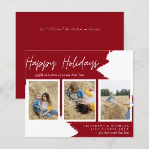 Budget Happy Holidays Fotokarten Abstrakt Moderne