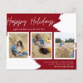 Budget Happy Holidays Fotokarten Abstrakt Moderne (Vorderseite)